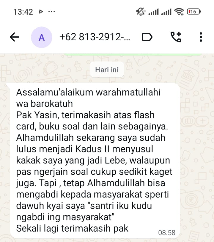 Testimoni Peserta Lolos 2